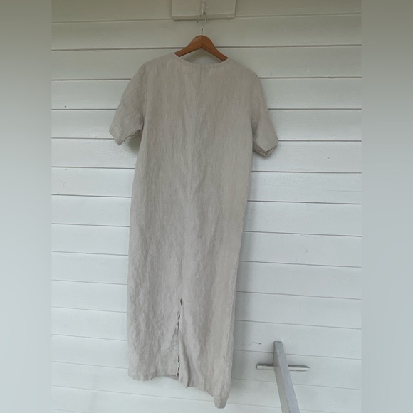 J. Jill Cream Linen Dress/Duster - Picture 3 of 6